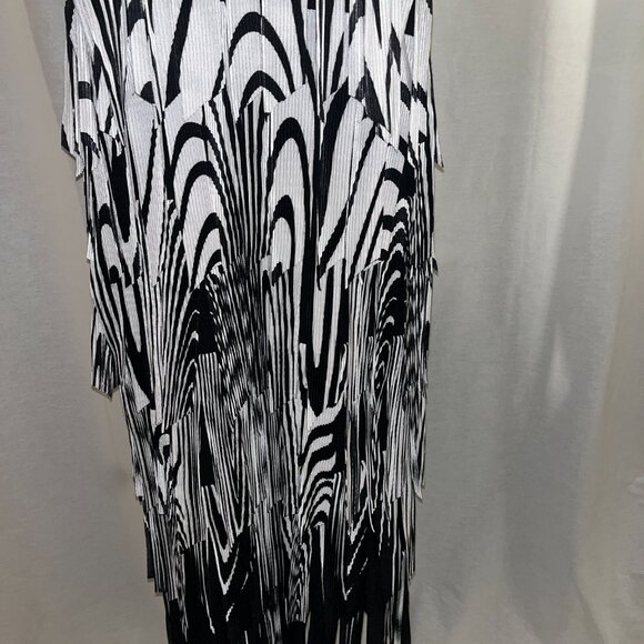 NWT - Samuel Dong Women's Black/White Strapless Stretch Dress -  Size XS - Picture 6 of 6